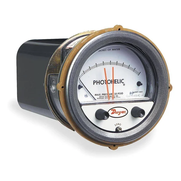 Dwyer Instruments A3050 Pressure Gauge, 0 to 50 in H2O