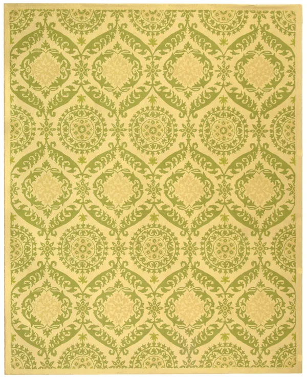 Safavieh Chelsea HK356C 7&6x22 x 9&6x22 Oval Beige, Green Rug