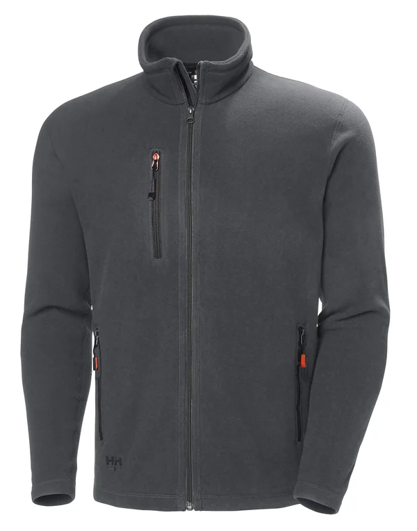 Helly Hansen Oxford Polartec Fleece Jacket 72026 - Dark Grey, 3XL