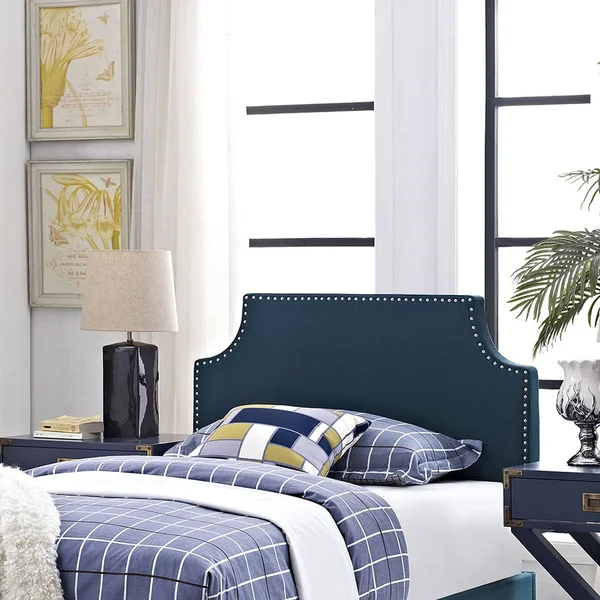 Modway Laura Twin Upholstered Fabric Headboard - Light Gray