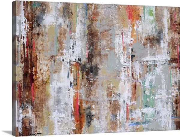 Wood Reflection - Large Solid-Faced Canvas Wall Art Print, Great Big Canvas