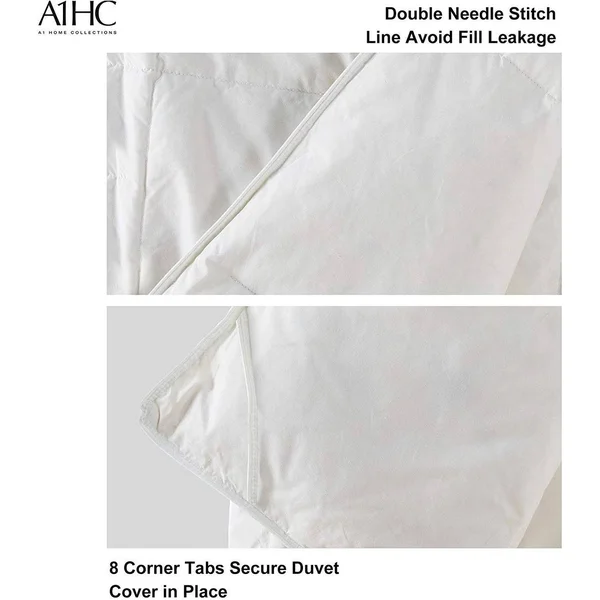 A1 Home Collections All Season 100% Down Alternative Microfiber Fill Duvet Insert - Size: King