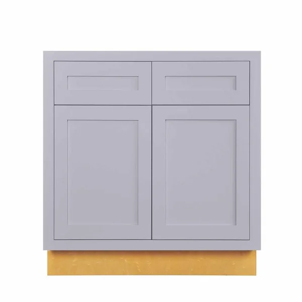 Maplevilles Cabinetry SB33 Inset 33 inch Wide x 34-1/2 inch Tall 2 Door Base Cabinet - Gray