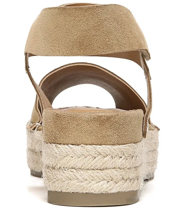 Sarto by Franco Sarto Oak Suede Espadrille Sandals - Womens, 6M, Black
