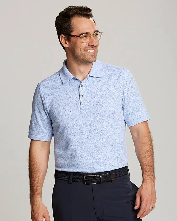 Cutter Buck Big Tall Advantage Tri-Blend Space Dye Performance Stretch Short-Sleeve Polo Shirt - 1XB