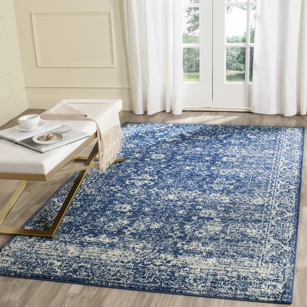 Evoke Rug Navy Ivory 2&2x22x9& Safavieh