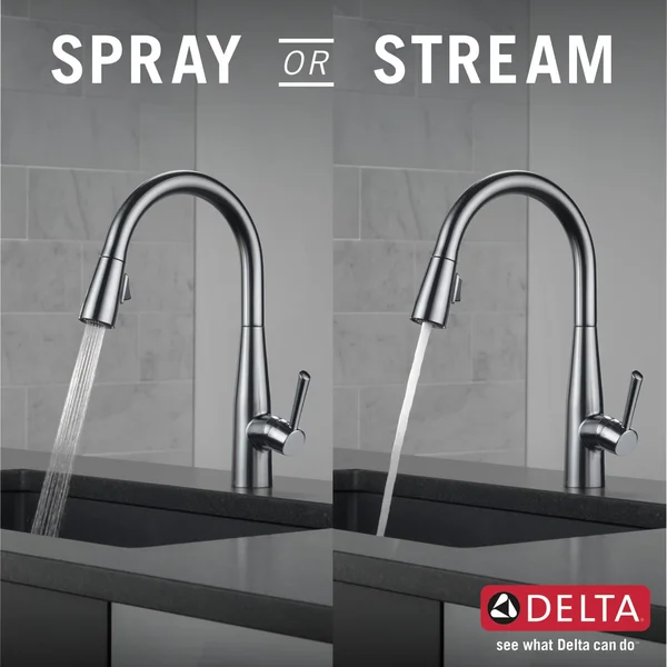Delta Essa Single Handle Pull-Down Kitchen Faucet (Recertified), Stainless Steel, 9113-AR-DST