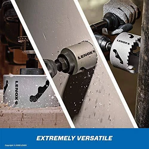 Lenox Tools Hole Saw Kit - Carbide Tipped, 6-Piece (LXAH3PSET6)