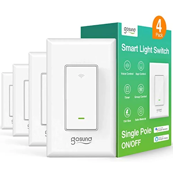 Gosund Smart Light Switch - In-Wall WiFi Switch that Works with Alexa.