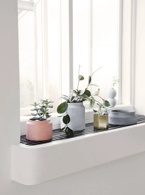 Ferm Living Brass Hexagon Pot
