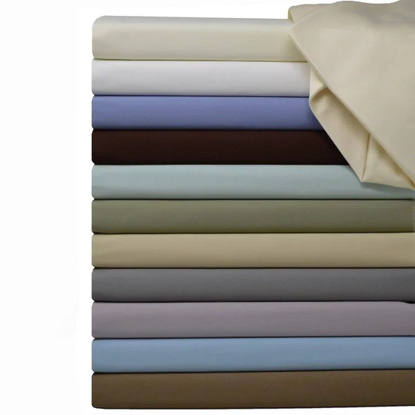 Attached Waterbed Sheets 100% Cotton 600 Thread Count: Queen, Blue
