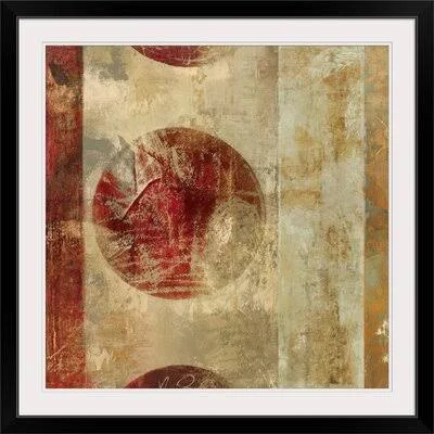 &Caribbean Sunrise Square I& by Roque Silva Graphic Art Print Great Big Canvas Size: 28x22 H x 28x22 W x 1x22 D - Format: Black F