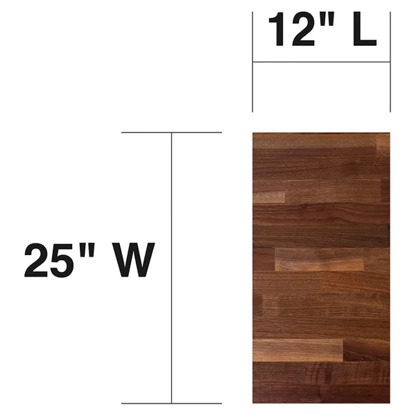 John Boos WALKCT-BL1225-O - Kitchen Countertop - 12x22L x 25x22