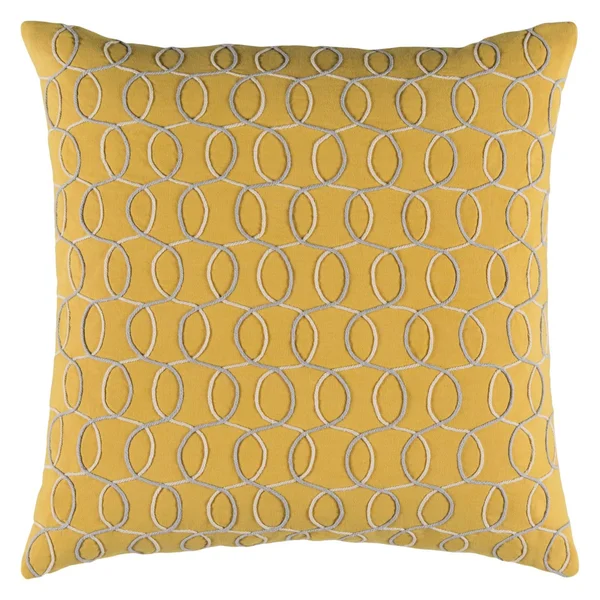 Surya Solid Bold II Decorative Throw Pillow, Yellow