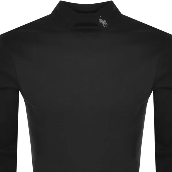 Ralph Lauren Long Sleeved High Neck T Shirt Black