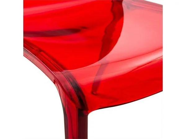LeisureMod Murray Mid-Century Modern Dining Side Chair in Red Set of 4