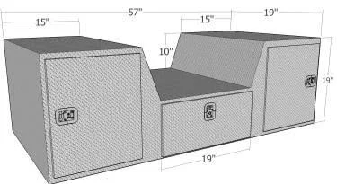 Unique Truck Accessories Gooseneck/5Th Wheel Tailgate Box Pull Out Drawer (Rb257d)