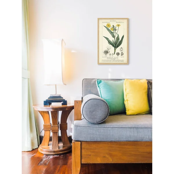 Marmont Hill Inc Botanique Study in Yellow III' Framed Painting Print - 16 x 24