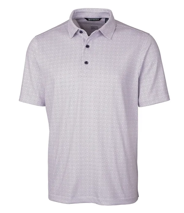 Cutter & Buck Men's College Orange Pike Polo Double Dot Print