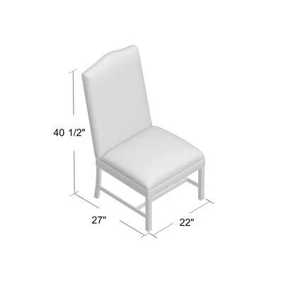 Baxley Upholstered Dining Chair Fairfield Chair Body Fabric: 9953 Mink, Leg Color: French Oak