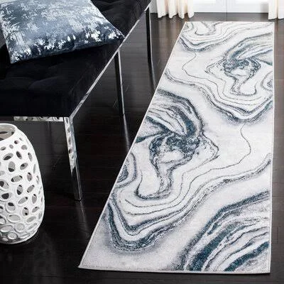 Firuza Abstract Gray Area Rug Wrought Studio Rug Size: Runner 2&2x22 x 11&