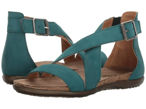 Women's Naot Rianna Sandal - Size: 37, Teal Nubuck