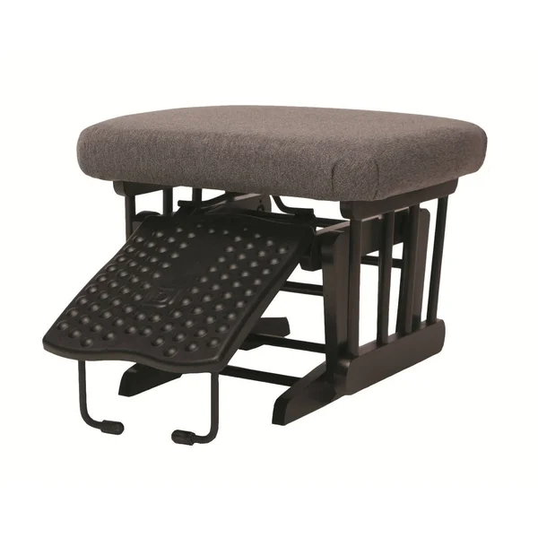 Dutailier 2-Post Multiposition Glider & Nursing Ottoman Set - Dark Grey