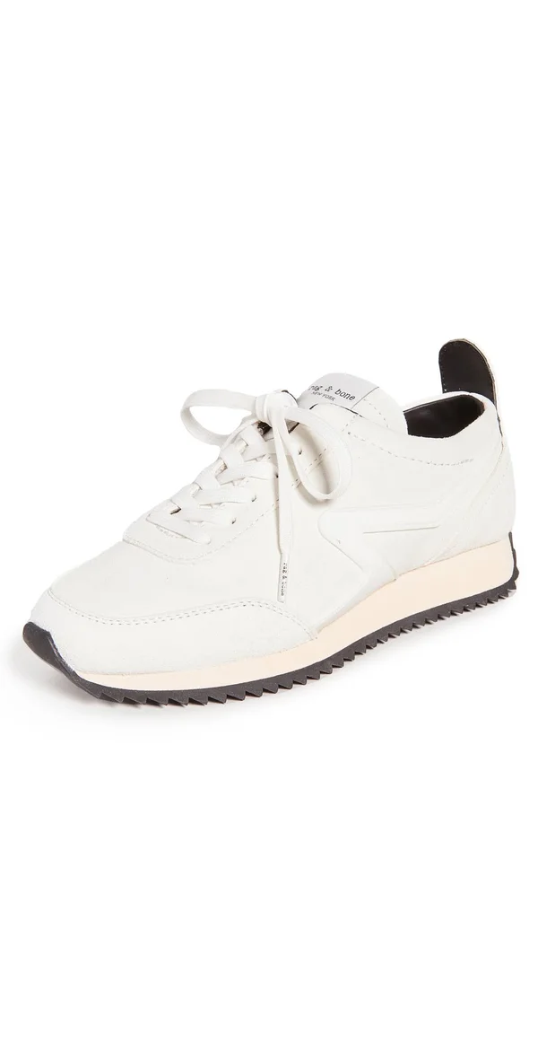 Rag & Bone Women's Retro Runner Sneakers, Antique White