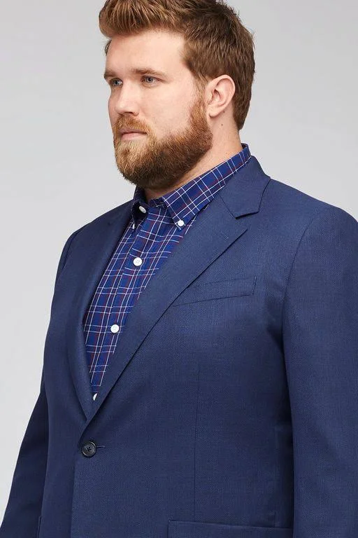 Bonobos Unconstructed Italian Wool Blazer Extended Sizes - Blue