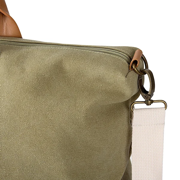 Cathy&s Concepts Green Personalized Washed Canvas Weekender