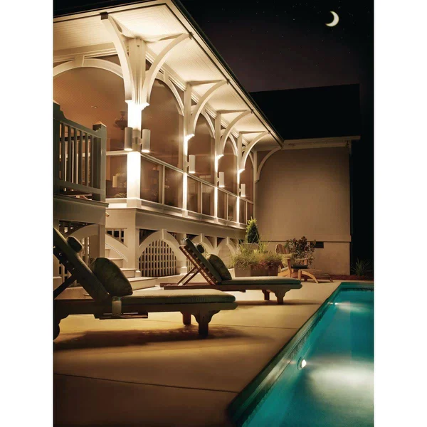 Progress Lighting P5675-30 Cylinder Outdoor Wall Light White