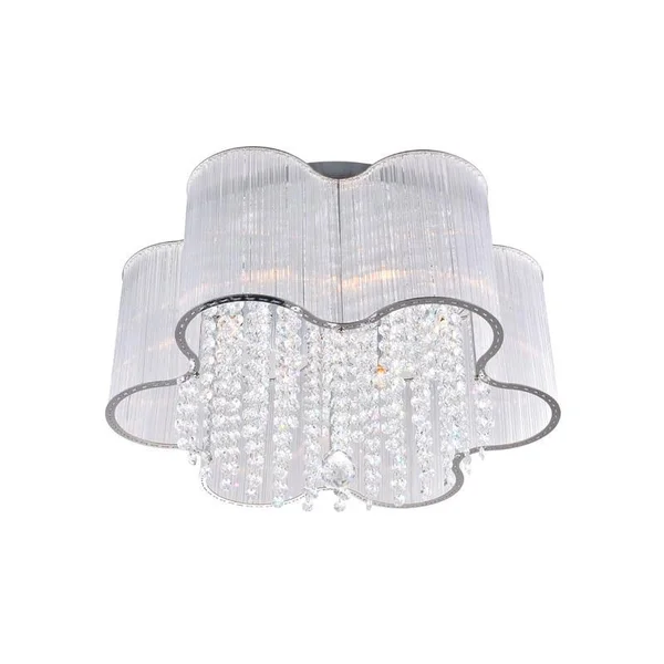 CWI Lighting Spring Morning 7 Light Flush Mount - Chrome