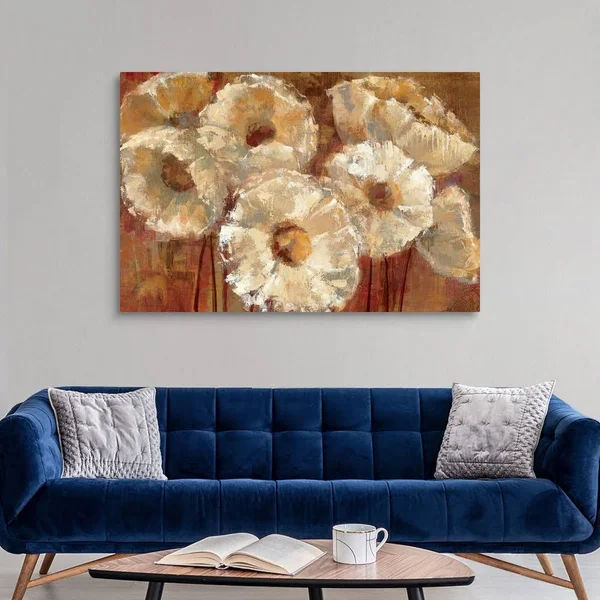 Waltzing Poppies - Canvas Wall Art, 60x40, Great Big Canvas