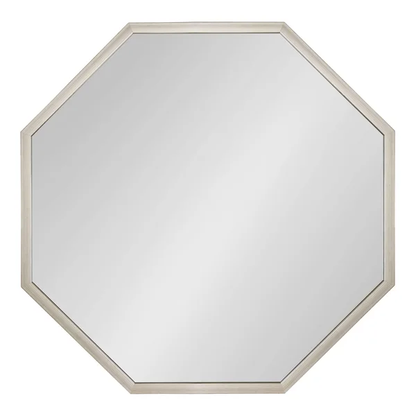 Kate and Laurel Laverty 28-in L x 28-in W Octagon Silver Framed Wall Mirror, 218781
