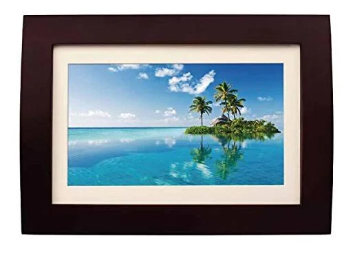 Sylvania SDPF1089 10-Inch LED Multimedia Wood Finished Digital Photo Frame with Remote