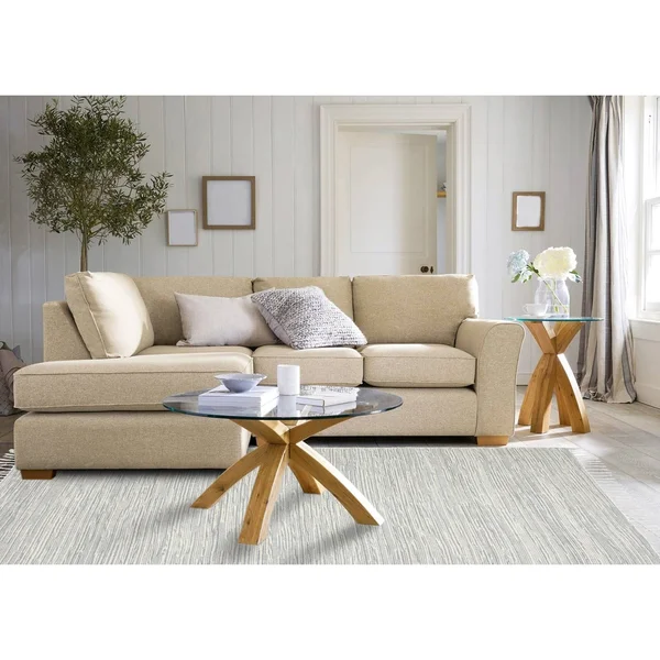 Grey Complex Chenille Flat Weave Cotton Rug - Grey 5& x 8&