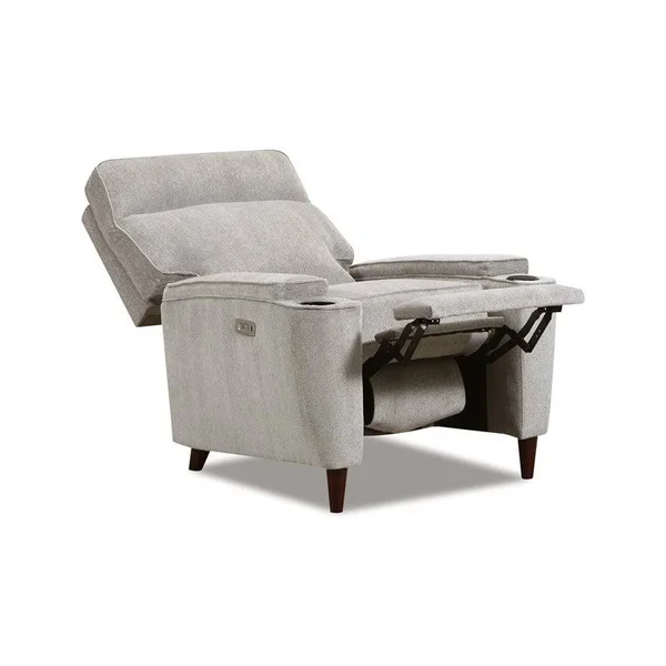 Lane Furniture 6529P-11 Top Flight Pewter Power Hi Leg Recliner with Polyester Material