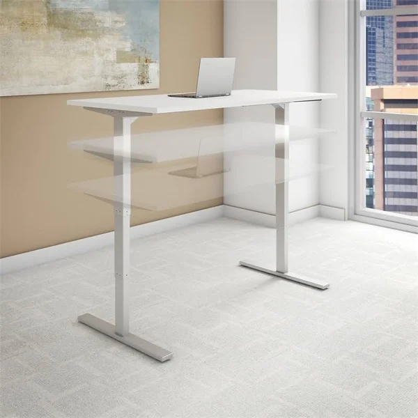 Bush Business Furniture hat7230whk 72w x 30D Height Adjustable Standing Desk in White