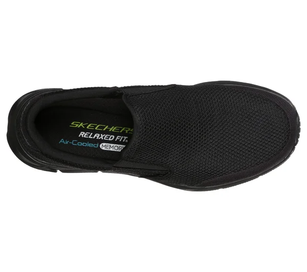 Skechers Men's Relaxed Fit Equalizer 4.0 Krimlin Slip-On, Black/Black
