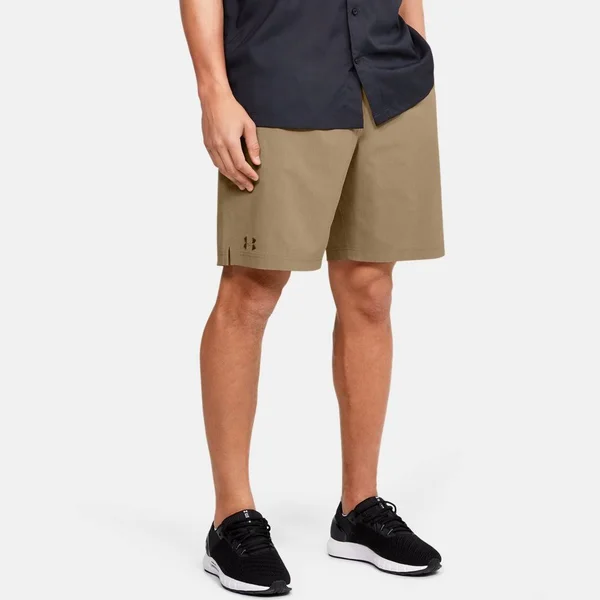 Under Armour Men's Motivator Vented Coach&s Shorts - Brown - 5XL