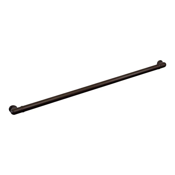 Chr Handrail Section with Return (10& Length - Brown Fine Texture)