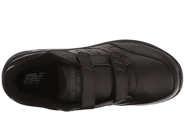 Hook and Loop Leather 928 v3 Men's Walking Shoes Black - 11 X-Wide