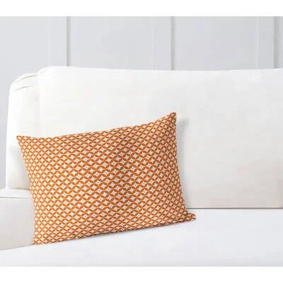 Farzana Rectangular Pillow Cover and Insert Wrought Studio Color: Orange - Size: 12x22 x 16x22