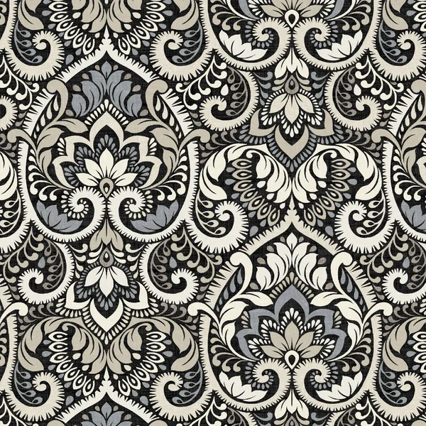 Arden Selections Black Aurora Damask Outdoor 24 x 24 in. Deep Seat Set - Size: 24 inch x 24 inch