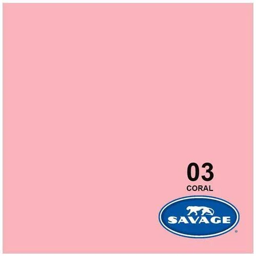 Savage Widetone Seamless Background Paper - Coral