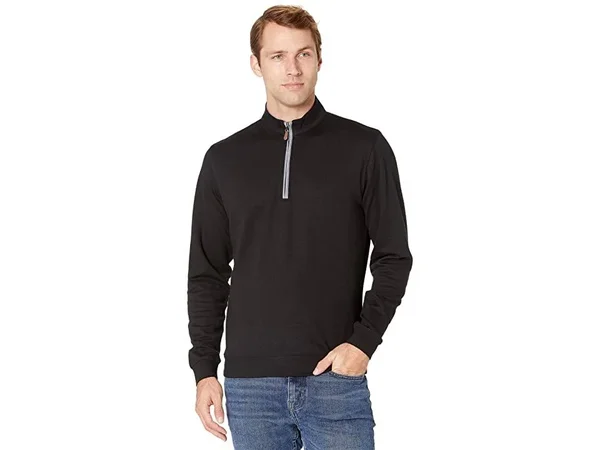 Johnnie-O Sully 1/4 Zip Pullover - Black