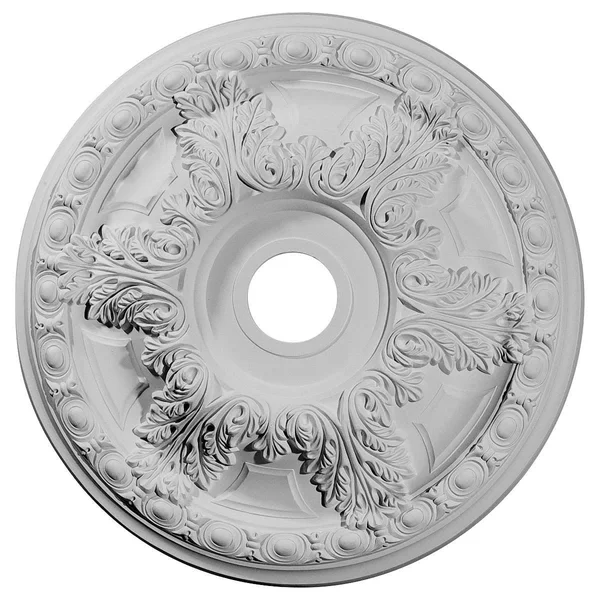 23 3/8 inchod x 3 5/8 inchid x 2 1/2 inchp Granada Ceiling Medallion (Fits Canopies Up to 7 1/8 inch) - Hand-Painted Cloud Burst