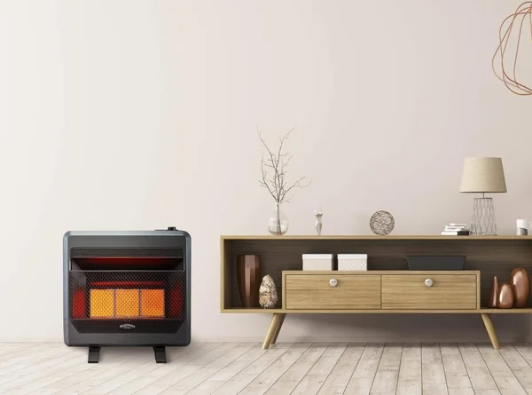 Bluegrass Living Propane GAS Vent Free Infrared GAS Space Heater with Blower and Base Feet - 28, 000 BTU