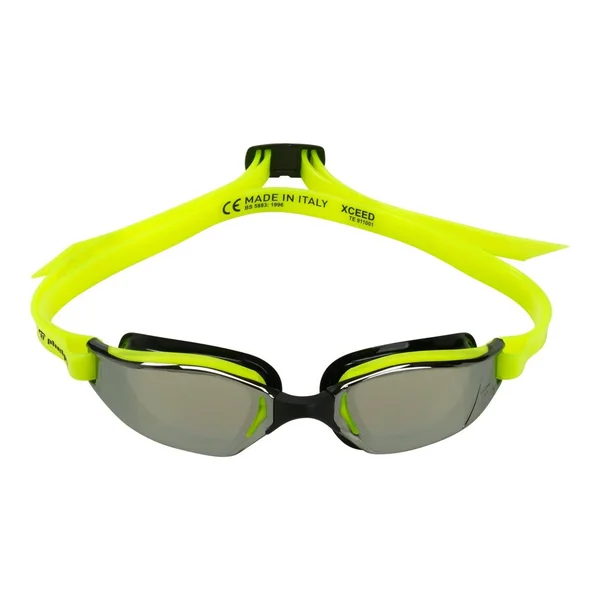 Phelps Xceed Mirrored Swim Goggles - Yellow