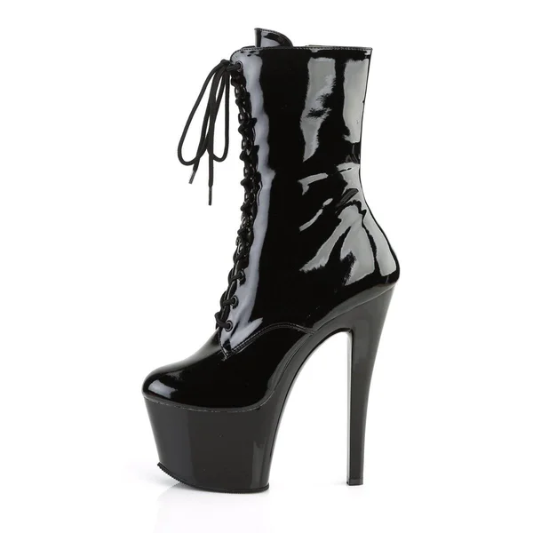 Pleaser Women's 7x22 Platform Boots Size 7 Red, Vegan, Sky-1020